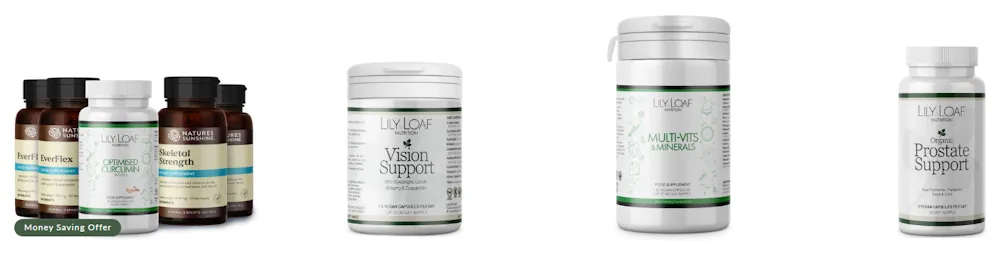 Discounted health supplements from Lily & Loaf using voucher codes