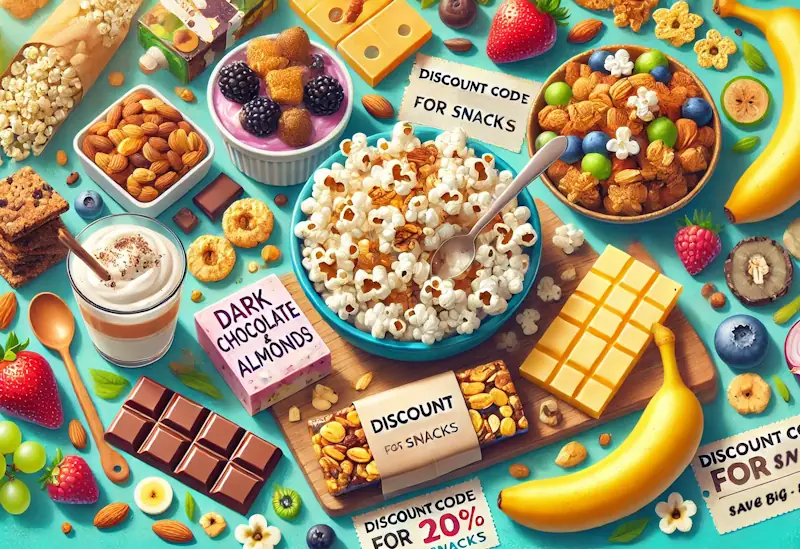 Discount codes for snacks and tasty treats to save on your favourite snacks